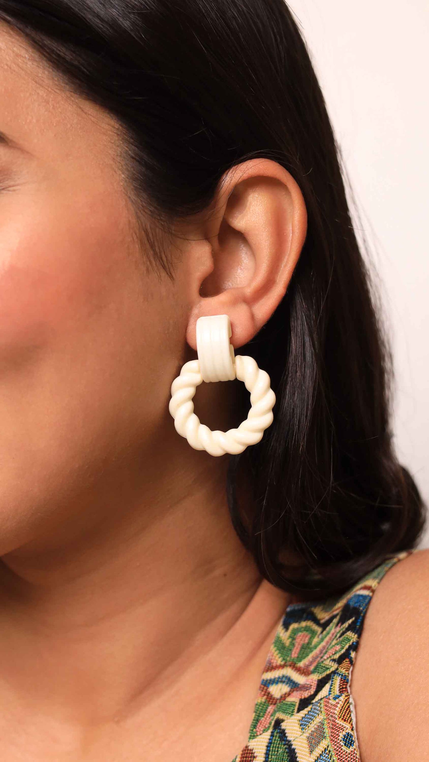 Flower-Themed-Colorful-Earring-Stack