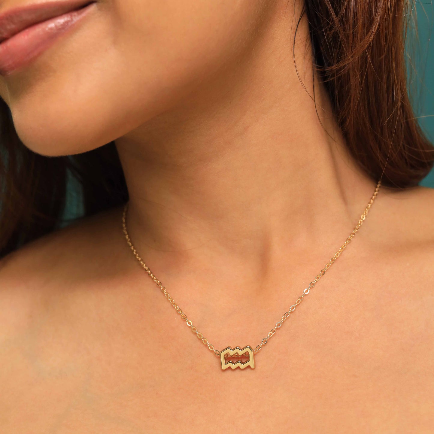 Aquarius Zodiac Sign Pendant Necklaces