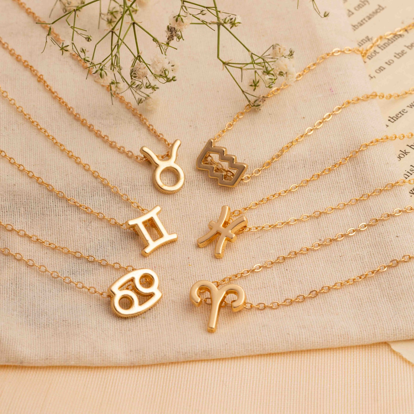 Zodiac Sign Pendant Necklaces