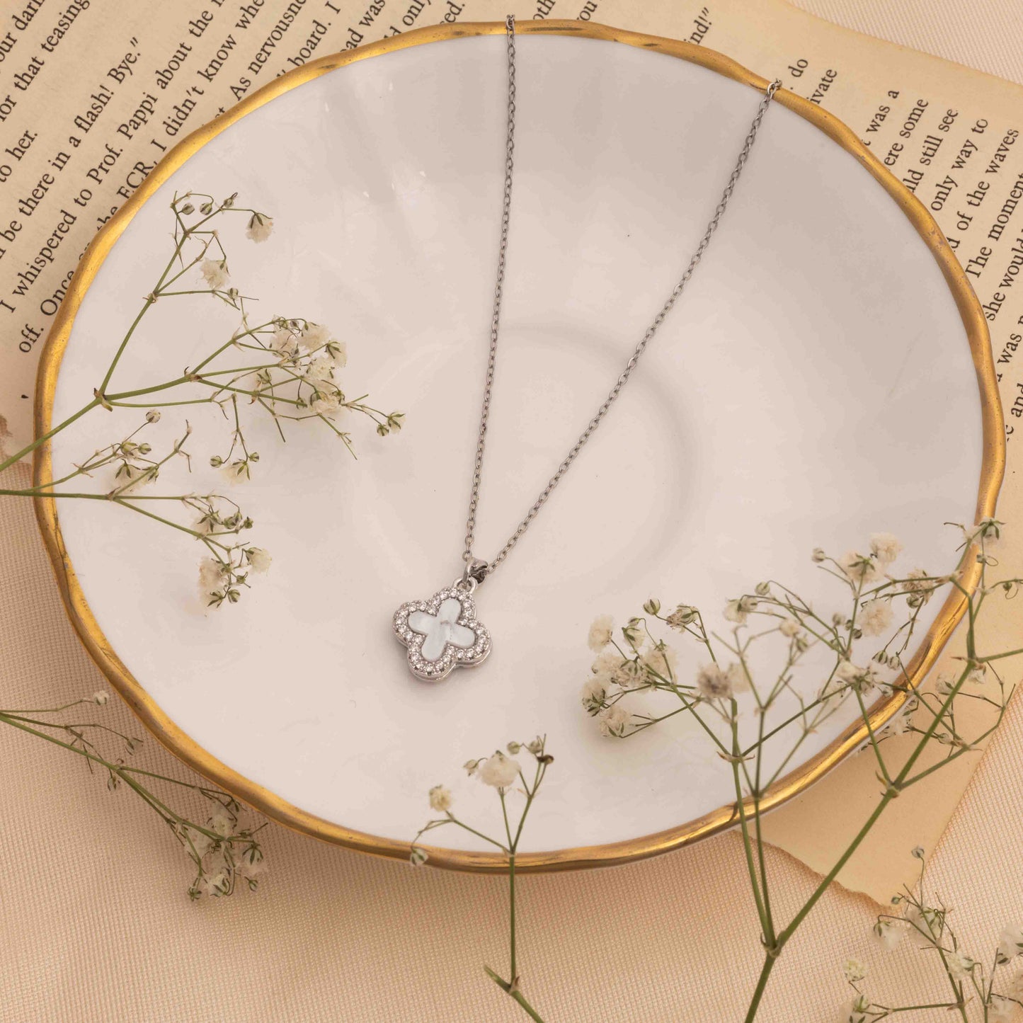 Buy Trendy Elegant Clover Necklace for Women Online